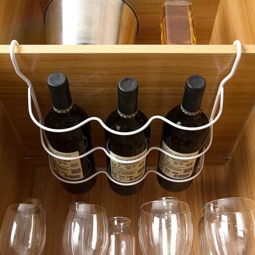 Fridge Beer Rack Iron Table Standing Rack Wine Glass Holder Refrigerator Storage Fridge Organizer Shelves