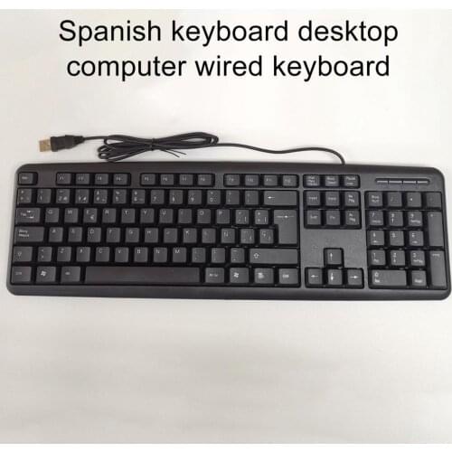 Gaming keyboard wired gaming 105 keycap office general Spanish/Russian keyboard with PC laptop ergonomic keyboard for gamers