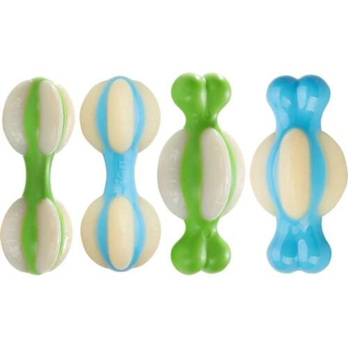 Pet Molar Toy Bite Resistant Nylon Chew Bone Safe Chewable Dog Teeth Cleaning Training Simulated Bone Shaped Interactive Toy