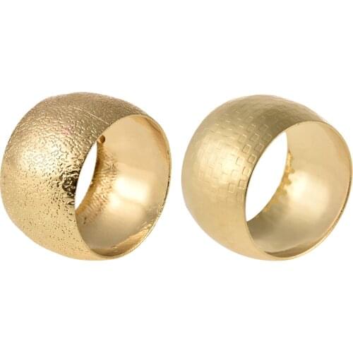 Chinese Napkin Buckle Metal Napkin Ring Model Room Napkin Buckle Cloth Circle Simple Modern Round