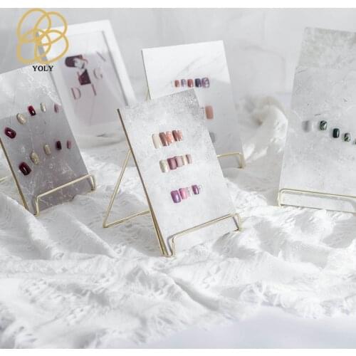 Ins nail rock pattern photo background Japanese nail art work shooting display board background props fake nail stand