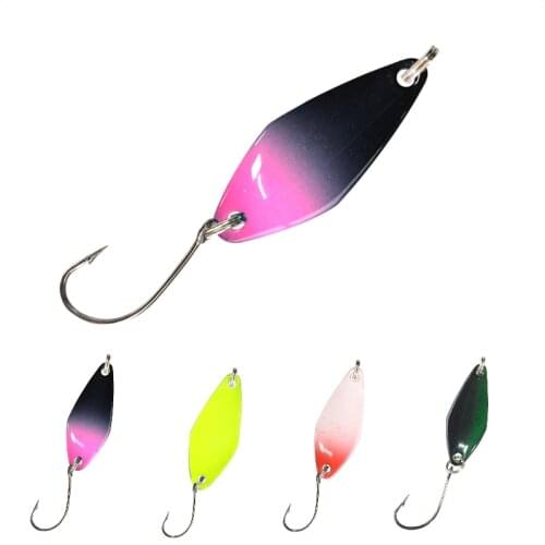 Fishing Lure trout trolling fishing metal rotative minnow spoon lure Hard Bait fishing sea tail spinner lure bait parts for pike