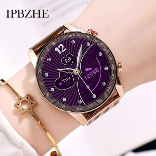 Ipbzhe Smart Watch Women 2021 Music Sports Bluetooth Call Smartwatch Android Connect TWS Headse Smart Watch For Men Huawei Phone