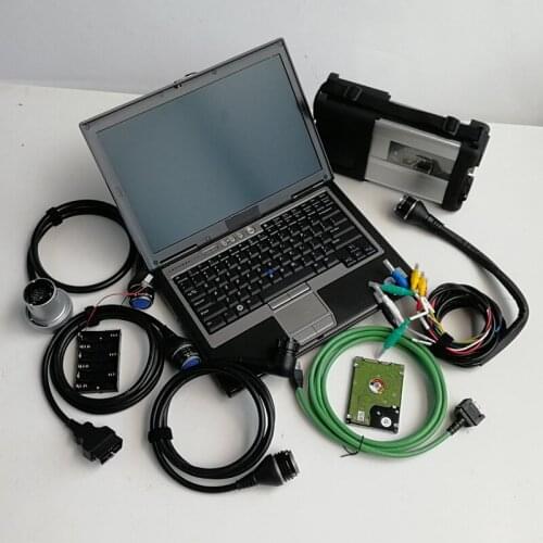 Super MB Star C5 SD C5 + 320GB HDD with software V12/2020 + D630 Used laptop computer for Ben-z Auto Star Diagnostic Tool