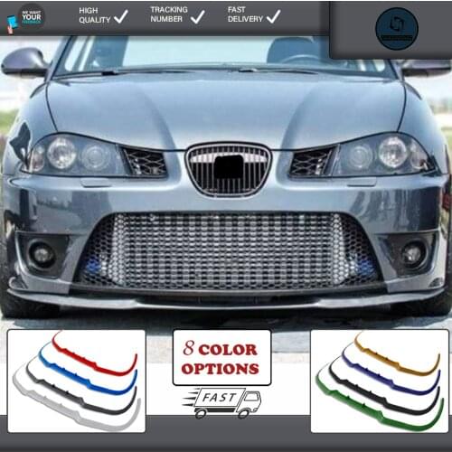 For seat leon mk2 2 1 p front lip universal spoiler lip bumper 3 piece free fast shipping designed full harmony body kit design