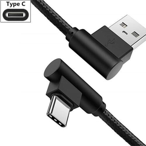 For Nokia 3.1 5.1 6.1 plus 7.1 8.1 X8 2018 Type C Charger Cable for SAMSUNG Galaxy S10 plus S10e S8 S9 Plus Angle head wire