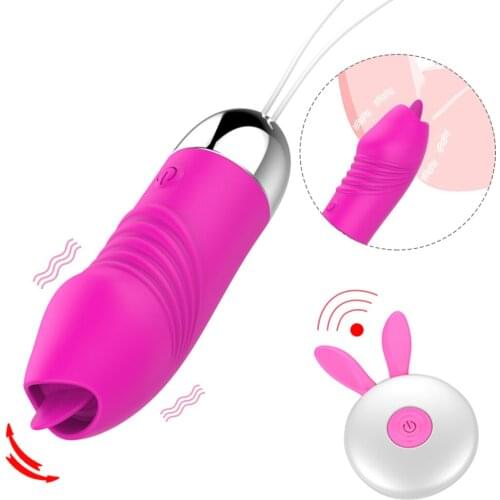 12 Speeds Vibrating Egg G-spot Massager Sex Toys for Women Female Masturbator Clitoris Stimulator Tongue Licking Vibrator