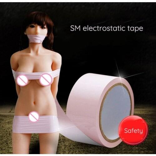16m New Adult Games Electrostatic Tape SM Sex Bondage Restraint Sex Bondage Handcuffs Erotic Toys for Couples Juguetes Sexuales