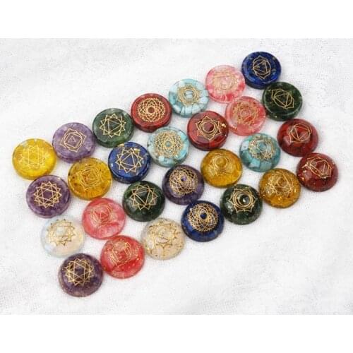 2Pcs 7 Chakras Orgone Pendant Resin Casting Mold Orgonite Energy Resin Mold Kit W8KF