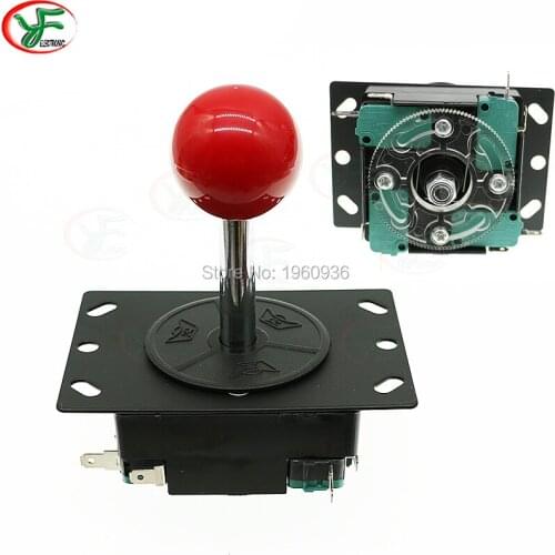 2pcs High quality 4 way 8 way Aracde Joystick Durable Micro switch Round Gate arcade cabinet diy joystick red black