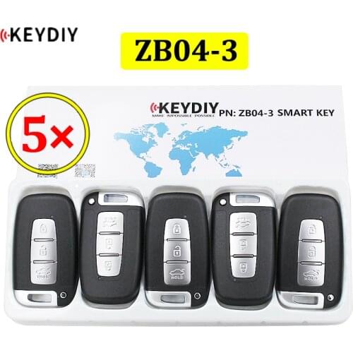 5PCS/LOT Universal ZB04-3 KD Smart Key Remote for KD-X2 Car Key Remote Fit More than 2000 Models
