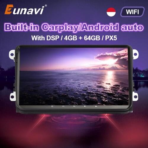 Eunavi 2 Din Android Car Radio Multimedia Player For VW Passat B6 b7 Tiguan Golf 5 Polo Jetta Skoda Octavia Touran GPS Carplay