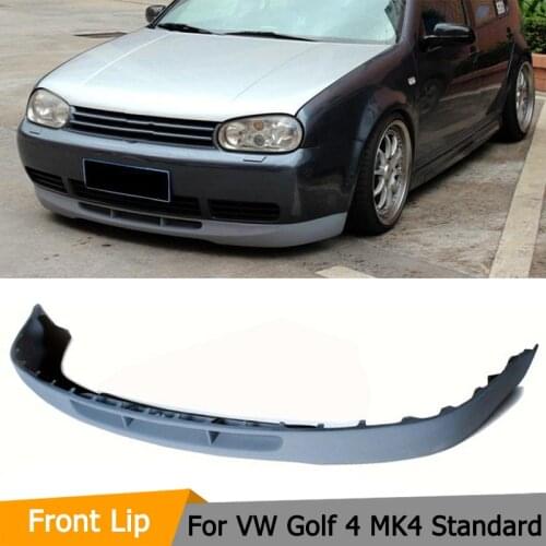 Car Styling PU Car Front Bumper Lip Spoiler Splitters for Volkswagon VW Golf 4 MK4 Standard 1998-2004 Non GTI
