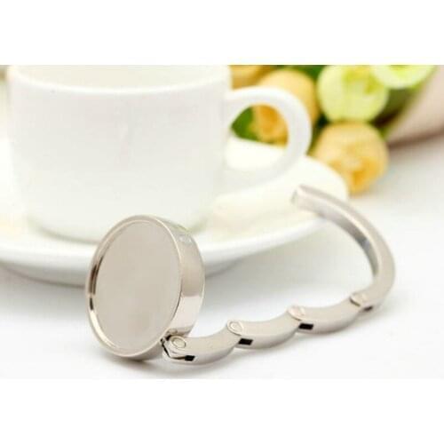 Free Shipping+Wholesale DIY Foldable Handbag Hanger Bag Hanger folding Hook Holder for Restaurant Table,300pcs/lot