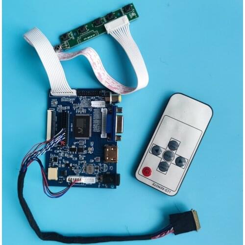 Driver board For HJ070IA-02F/04P/03A/02C 1280X800 7" Panel LED DVI Kit VGA 40pin Controller board Screen 2AV remote monitor