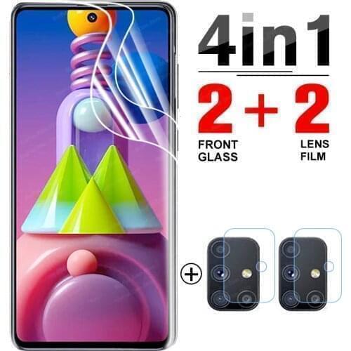 4-in-1 Hydrogel Film for Samsung Galaxy M51 Screen Protector Film For Svmsung M31 M31s M21 M21s M11 protective film not glass