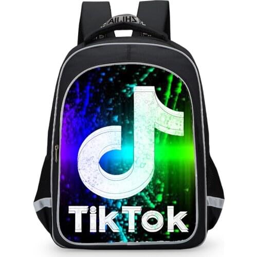 Hot Game Tik Tok Childrens School Backpacks for Girls and Boys Kids Cartoon School Bags for Children 3-15 Year Old