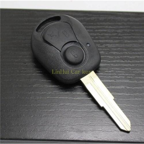 10 PCS PINECONE for SSANG YONG KYRON ACTYON REXTON 2 Buttons Uncut Brass Blade Blank ABS Key Shell