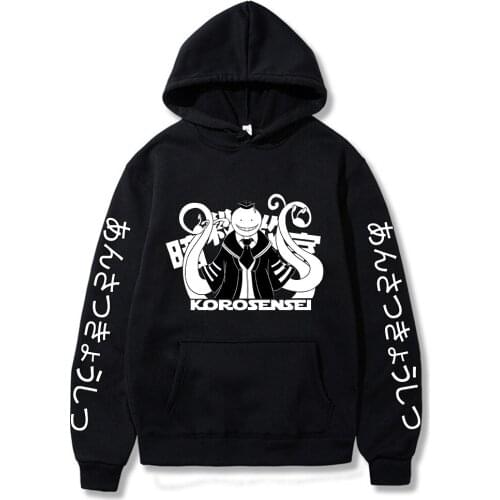Assassination Classroom Korosensei Winter Warm Hoodie Unisex Fashion Anime Print Long Sleeve Sweatshirt