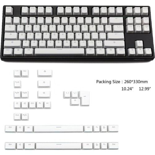 RGB 143 Keycaps ANSI Layout PBT Pudding Double Skin Milk Shot Backlit Keycap For K6 GH60 GK64 Corsair K70 K65