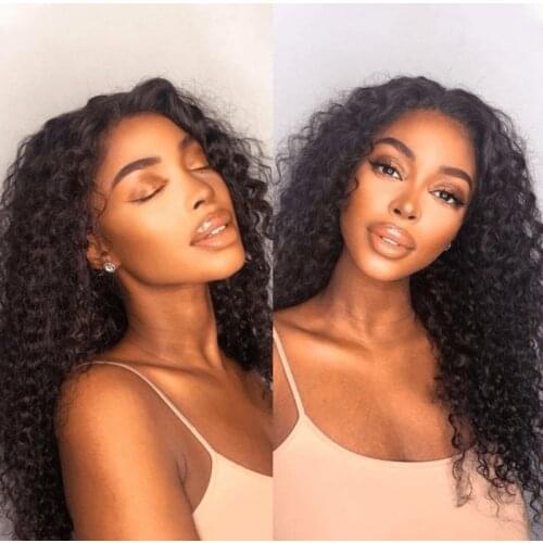 Kinky Curly Wig Human Hair 5x5 Lace Closure Wig Curly Human Hair Wigs For Women Human Hair 4x4 Lace Frontal Wig Ulamaz