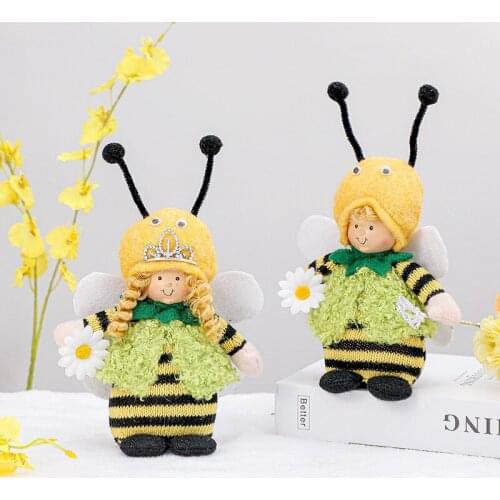 Cute Q Version Bee Festival Doll Creative Bee Shape Holiday Doll Doll Decoration Birthday Gift Family Deco