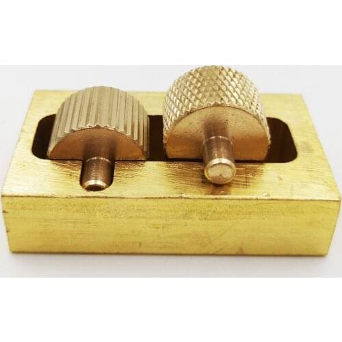 Mini Brass leather Sealing Oil Box While Oil Leather DIY Special Craft Hand Tools 3pcs/Set