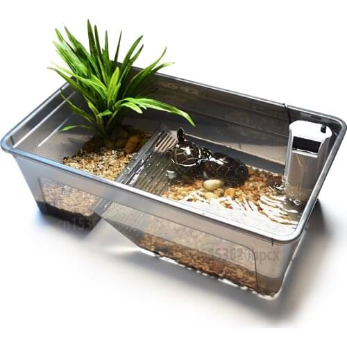 Minimalist Modern Super Large Amphibious Fish Tank Eco-friendly Plastic Simple Turtle Pool Aquatic Tortoise Amusement Park