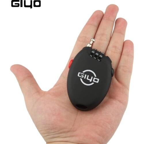 GIYO Multi Function Mini Cable Bicycle Lock Password Bike Lock Cycling Helmet Lock Anti Theft Code Padlock Lock For MTB Bicycle