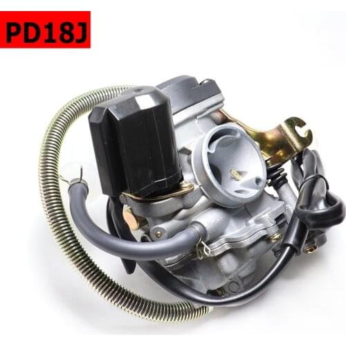 Motorcycle 18mm GY6 50cc SCOOTER MOPED PD18J CVK CARBURETOR CARB 139QMB 139QMA ATV QUADS GO-KART BUGGY (PD18J)