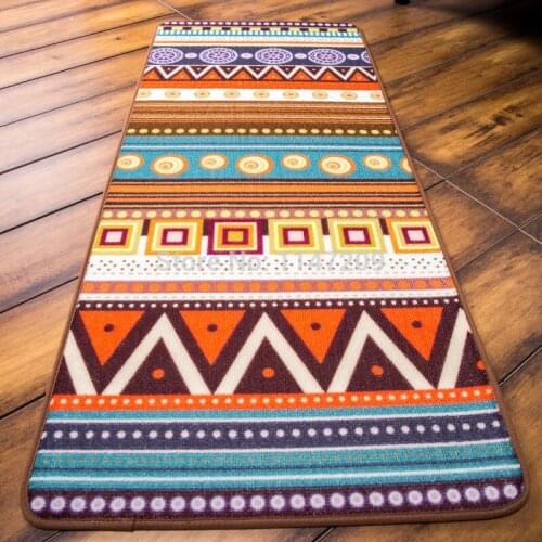 NiceRug Northern Europe style Carpet National Wind rug rug 40X120CM brief knitted bed rug mats gadders slitless