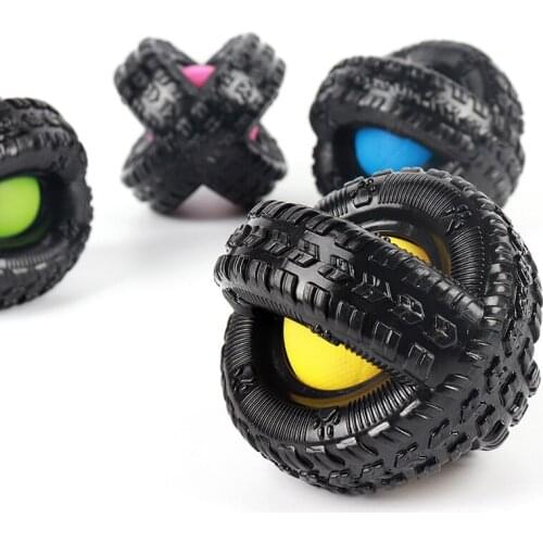 New Dog Pet Toy Ball Rubber TPR Bouncy Ball Dog Decompression Fun Molar Cleaning Teeth Bite Resistant Toy Pet Toy Supplies