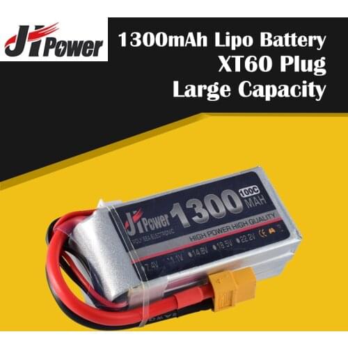 New Arrival JHPower 11.1V 1300mAh 3S 100C Original Rechargeable Lipo Battery with XT60 Plug for RC Model Drone