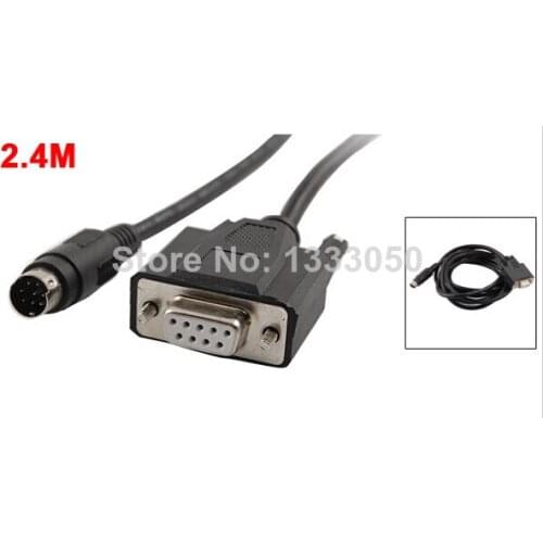 RS232 to Min Din 9P Industrial Adapter PLC Cable 2.4M for Digital GP Proface