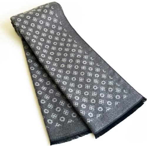 New Brand Scarves for Men Autumn Winter Fashion Male Warm Gray Black Long Cashmere Scarf Shawl High Quality Man Bandana Scarf