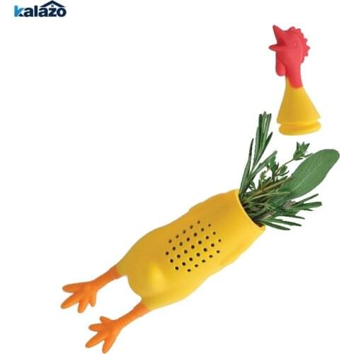 Silicone screaming chicken Spice box seasoning container stew soup seasoning pot Kitchen gadget accessories