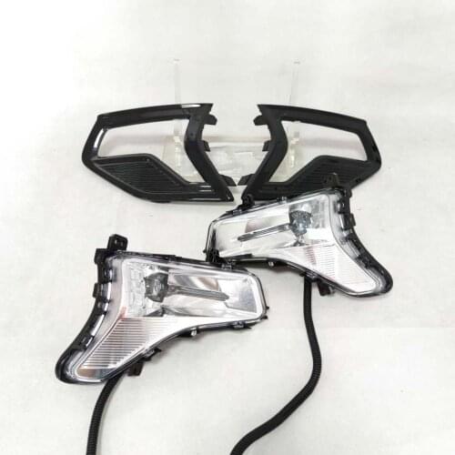 LED DRL Fog Lamp Assembly for Ford Mondeo Fusion 2019 2020 Daytime Running Light with Fog Lamp Bezel