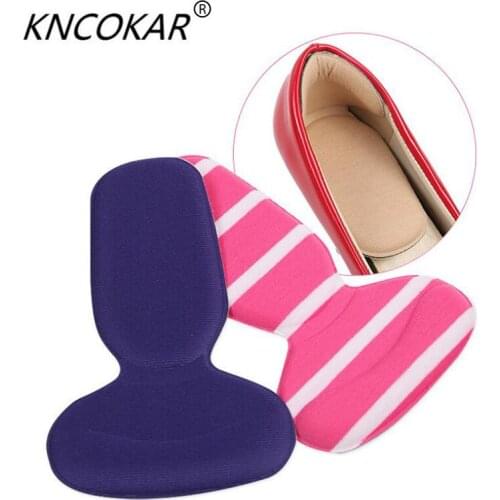 KNCOKAR 1 pair T-Shape insoles high heel shoes pad super soft insole Non Slip Sponge Cushion Foot Heel Protector hot selling