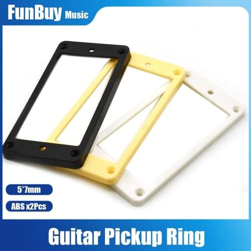 2pcs 5*7mm ABS Slanted Bottom Humbucker Pickup Mounting Ring Frames for LP Electric Guitar Dropshipping