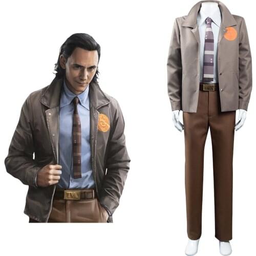 2021 Movie Loki Cosplay Costume Uniform Coat Uniform Outfits Halloween Carnival Suit