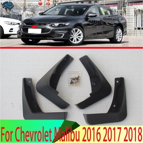 4pcs For Chevrolet Malibu 2016 2017 2018 Mud Flaps Splash Guards Fender Mudguard Kit Mud Flap Splash Guards Mudguard Car styling