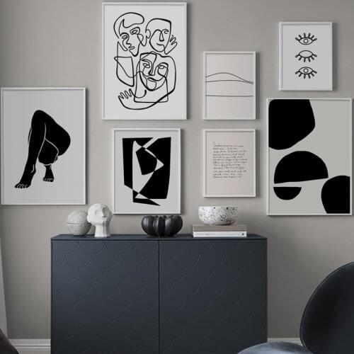 Abstract Body Art Prints Minimalist Line Nordic Posters And Prints Wall Art Canvas Painting Wall Pictures For Living Room Decor