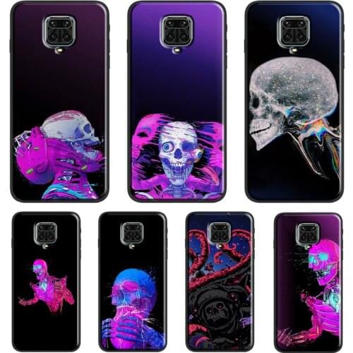 Skull Trippy Octopus Funda For Xiaomi Redmi Note 10 Pro Note 9 Pro Note 8 Pro 7 K40 8T 9S 9A 9C 9T Case Cover