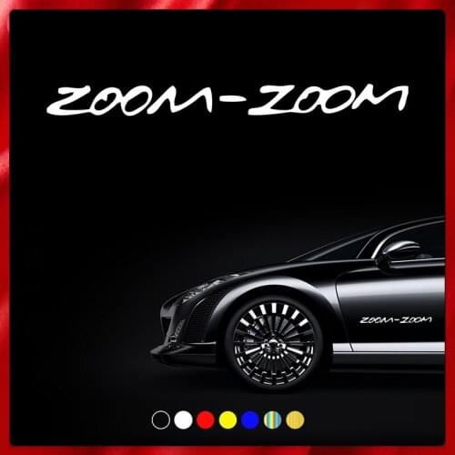 CS40096# Die-Cut Vinyl Decal Zoom Zoom Car Sticker Waterproof Auto Decors on Car Body Bumper Rear Window