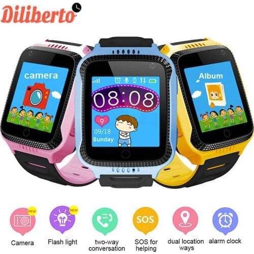 Diliberto Kids Smart Watch GPS Locator Tracking Watch Q529 Baby Life Assistant SOS Phone Call with Bluetooth Sport Bracelet