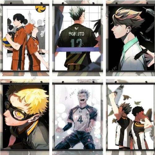 Haikyuu!! Bokuto Koutar Anime Wall Art Picture Muslim Poster Black White Print Minimalist Canvas Painting Modern Home Decoration