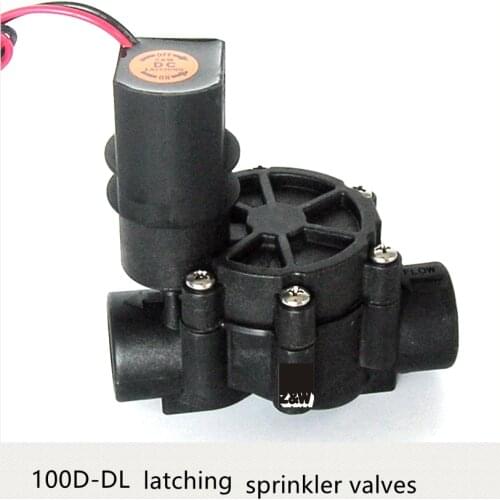 Sprinkler Valves for Agricultural garden Irrigation 1inch BSP 9v DC Latching