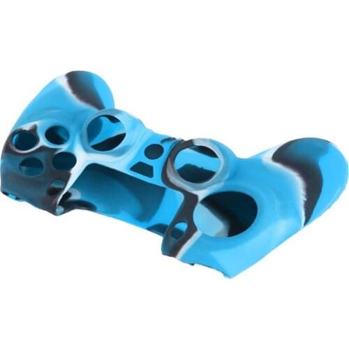 Cool Camouflage Soft Silicone Cover Case Protection Skin For Sony Playstation 4 PS4 for Dualshock 4 Controller Console Decals