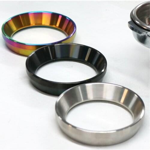 Stainless Steel Dosing Ring, Professional Espresso Coffee Dosing Ring Coffee Machine Accessories 51mm 53mm 58mm Coffee Tamper