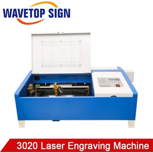 WaveTopSign 3020 Laser Engraving Machine Cutting Plotter 50W Work Size 200x100mm Engraving Machine